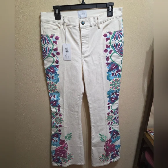 Johnny Was Jade The Flare Jean Leilana Size 29 - Picture 4 of 11